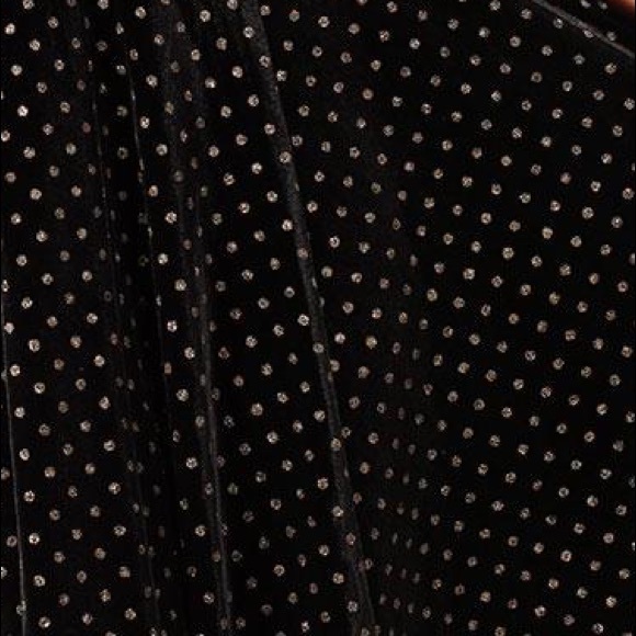 COLLECTIVE Velvet Glitter Polka Dot Print Swing Dress, Retro Pinup - Picture 4 of 5